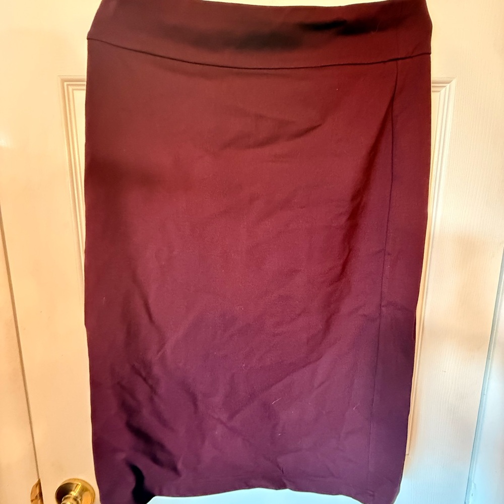 Nine West Red Midi Pencil Skirt for Work